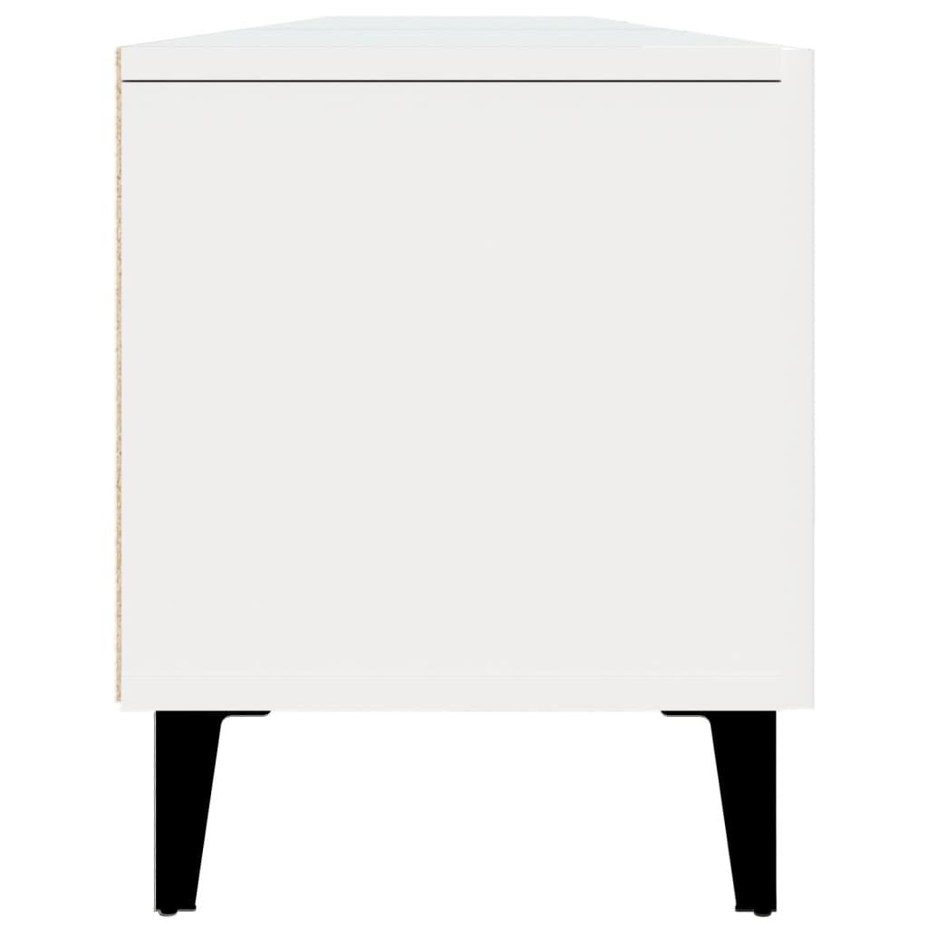 vidaXL Televizoriaus spintelė, balta, 180x31,5x40cm, apdirbta mediena kaina ir informacija | TV staliukai | pigu.lt