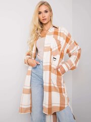 Marškiniai moterims Ex Moda 2016103063222, smėlio spalvos цена и информация | Женские блузки, рубашки | pigu.lt