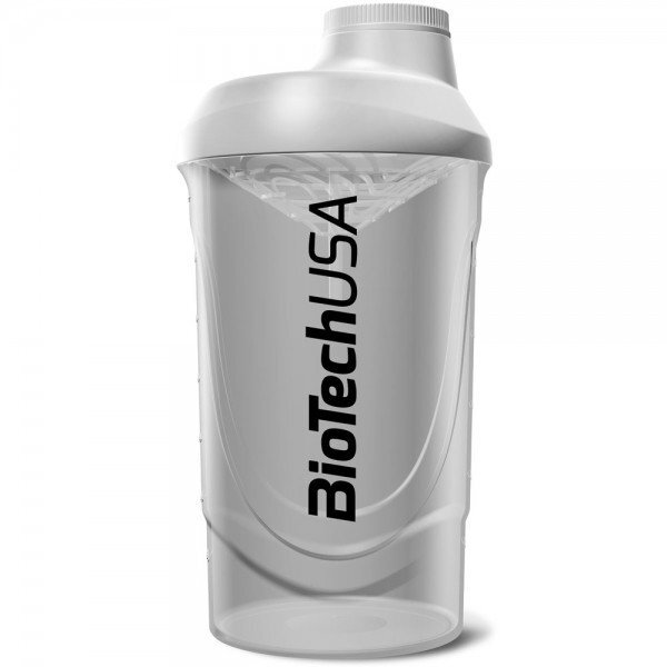 Plaktuvė Biotech Shaker Wave 600 ml, balta цена и информация | Gertuvės | pigu.lt