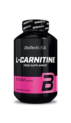 Maisto papildas Biotech L-Carnitine 1000 mg. 30 tab. цена и информация | L-karnitinas | pigu.lt