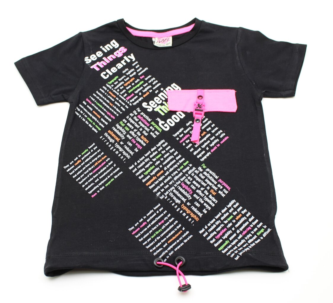 Marškinėliai mergaitėms trumpomis rankovėmis K.B.T цена и информация | Marškinėliai mergaitėms | pigu.lt