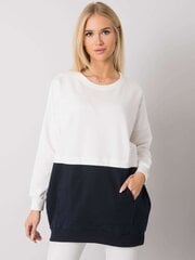 Džemperis moterims Rue Paris, baltas/mėlynas kaina ir informacija | Džemperiai moterims | pigu.lt