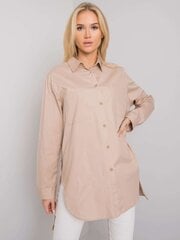 Marškiniai moterims Ex Moda 2016103077328, smėlio spalvos цена и информация | Женские блузки, рубашки | pigu.lt