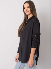 Длинное женское платье, черное цена и информация | Женские блузки, рубашки | pigu.lt