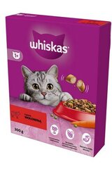 Whiskas su jautiena ir daržovėmis, 6x300 g kaina ir informacija | Sausas maistas katėms | pigu.lt