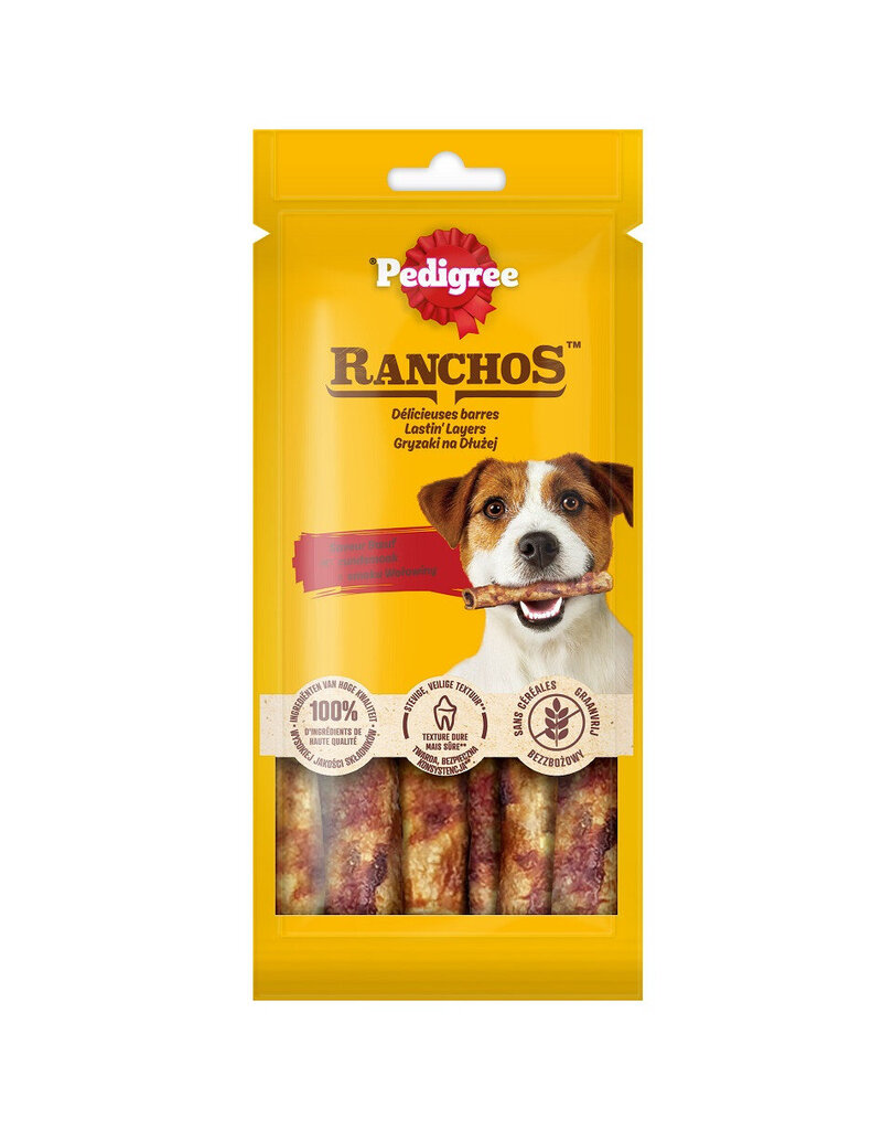 Pedigree Ranchos su jautiena, 12x40 g цена и информация | Skanėstai šunims | pigu.lt