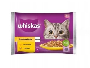 Whiskas vyresnėms katėms su vištiena ir kalakutiena, 52x85 g kaina ir informacija | Konservai katėms | pigu.lt