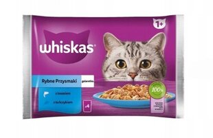 Whiskas suaugusioms katėms su lašiša ir tunu, 52x85 g kaina ir informacija | Konservai katėms | pigu.lt