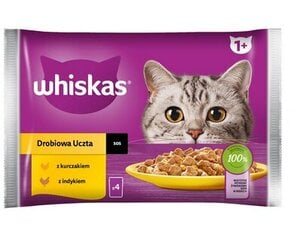 Whiskas suaugusioms katėms su vištiena ir kalakutiena, 52x85 g kaina ir informacija | Whiskas Gyvūnų prekės | pigu.lt