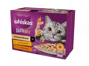 Whiskas su vištiena ir daržovėmis, ėriena ir kalakutiena, 48x85 g kaina ir informacija | Whiskas Gyvūnų prekės | pigu.lt