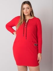 Женское платье больших размеров, красное цена и информация | Платья | pigu.lt