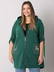 Женское зеленое платье больших размеров цена и информация | Женские толстовки | pigu.lt