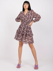 Женское мини-платье в стиле бохо Och Bella коричневого цвета цена и информация | Платья | pigu.lt