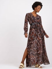 Suknelė moterims Och Bella, ruda kaina ir informacija | Suknelės | pigu.lt