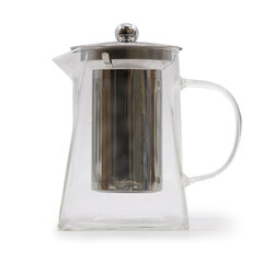 Стеклянный заварочный чайник - форма башни - 750 мл цена и информация | Чайники, кофейники | pigu.lt