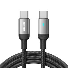 USB кабель Joyroom S-CC100A10 Type-C to Type-C 100Вт, 1.2 м, черный цена и информация | Кабели для телефонов | pigu.lt