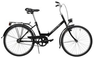 Sulankstomas dviratis Azimut Fold 24" 2023, juodas kaina ir informacija | Dviračiai | pigu.lt
