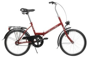 Sulankstomas dviratis Azimut Fold 20" 2023, raudonas kaina ir informacija | Dviračiai | pigu.lt