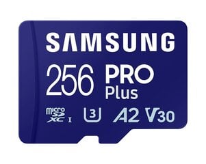 Samsung microSD Card Pro Plus 256 GB kaina ir informacija | Atminties kortelės telefonams | pigu.lt