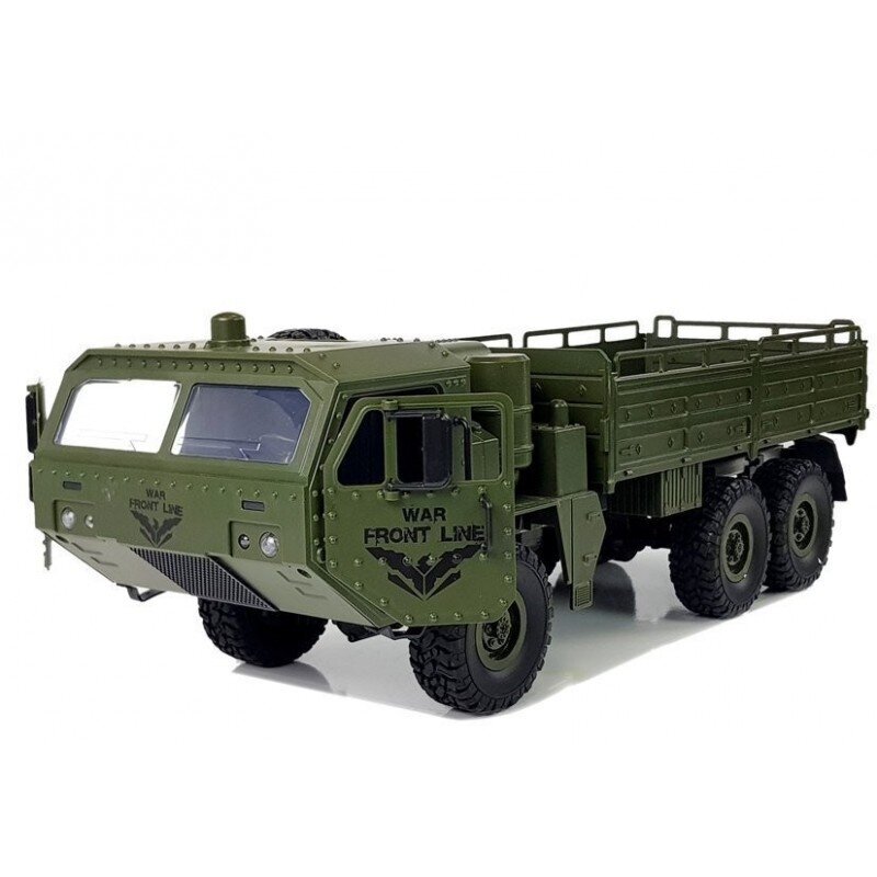 Nuotoliniu būdu valdomas karinis sunkvežimis, žalias kaina ir informacija | Žaislai berniukams | pigu.lt
