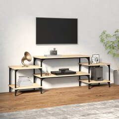 vidaXL Televizoriaus spintelė, ąžuolo, 157x35x52cm, apdirbta mediena kaina ir informacija | TV staliukai | pigu.lt