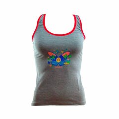 Marškinėliai moterims Rox Butterfly S6480096, pilki kaina ir informacija | Sportinė apranga moterims | pigu.lt