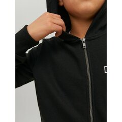 Толстовка с капюшоном детская Jack & Jones JCOSPACE LOGO SWEAT 12221210 Чёрный цена и информация | Свитеры, жилетки, пиджаки для мальчиков | pigu.lt