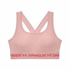 Спортивный бюстгальтер Under Armour  Crossback Mid Розовый цена и информация | Спортивная одежда для женщин | pigu.lt