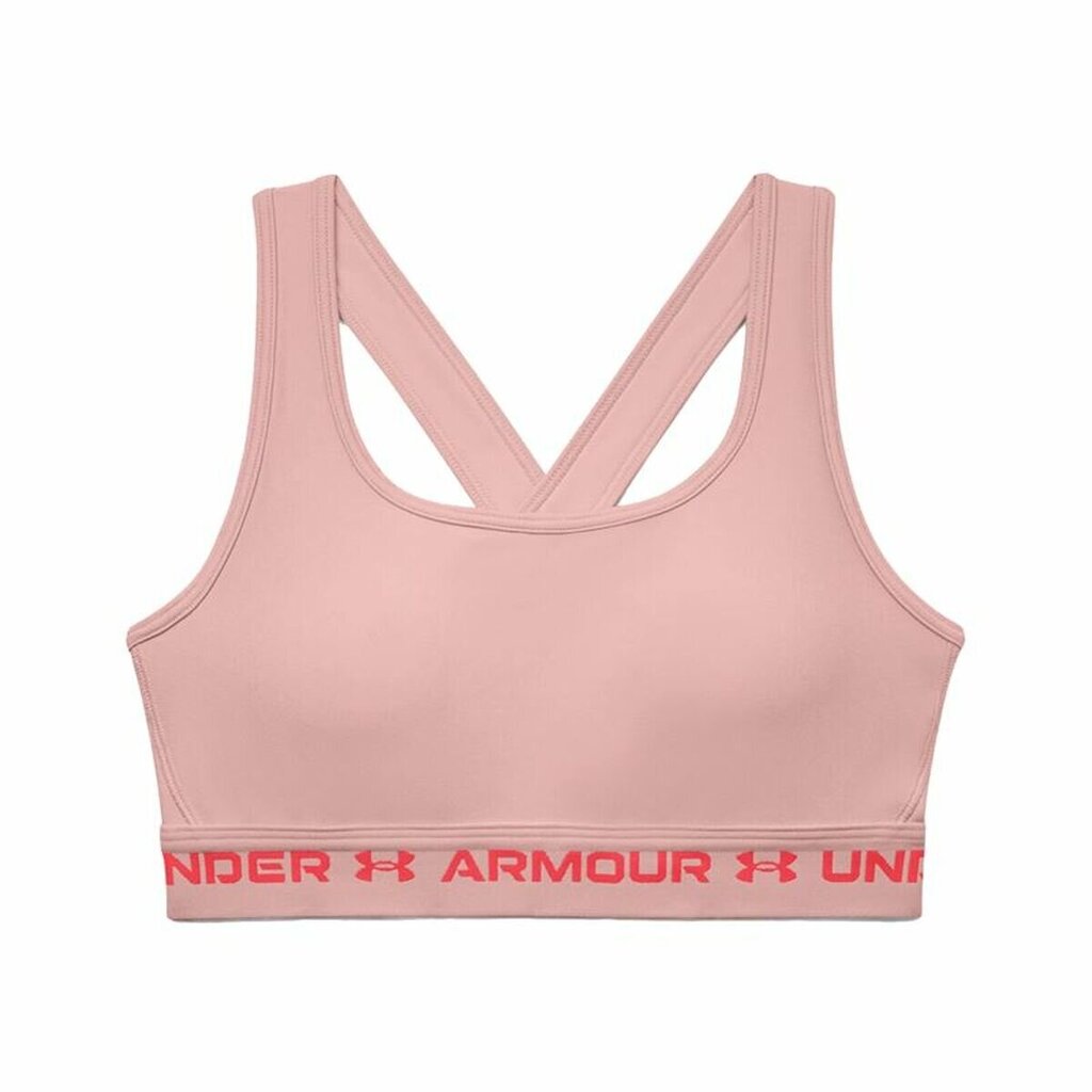 Sportinė liemenėlė moterims Under Armour Crossback Mid S6459051, rožinė цена и информация | Sportinė apranga moterims | pigu.lt