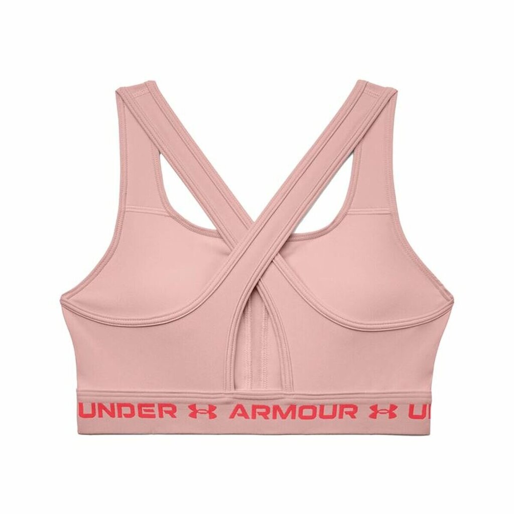 Sportinė liemenėlė moterims Under Armour Crossback Mid S6459051, rožinė kaina ir informacija | Sportinė apranga moterims | pigu.lt