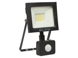 Blow LED prožektorius PIR, juodas цена и информация | Фонарики, прожекторы | pigu.lt