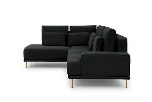 kairinė kampinė sofa Bogart Nicole, juoda kaina ir informacija | Minkšti kampai | pigu.lt