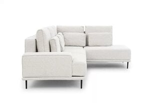 Dešininė kampinė sofa Bogart Nicole, balta kaina ir informacija | Minkšti kampai | pigu.lt