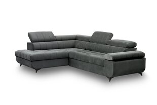 Левый угловой диван Bogart Dragonis, серый цвет цена и информация | Угловые диваны | pigu.lt