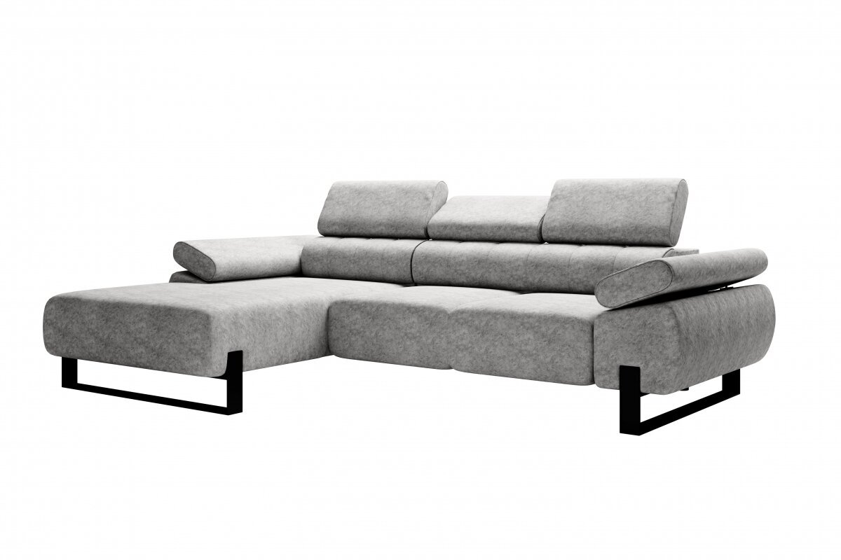 Kairinė kampinė sofa Bogart Verica Mini, pilka kaina ir informacija | Minkšti kampai | pigu.lt