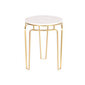 Šoninis staliukas DKD Home Decor 40x40x54,5cm, auksinis/baltas kaina ir informacija | Kavos staliukai | pigu.lt