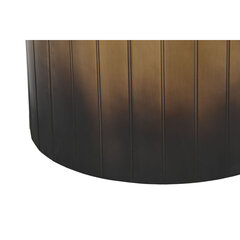 Набор из двух столиков DKD Home Decor 51 x 51 x 55 cm Стеклянный Чёрный Позолоченный Металл цена и информация | Журнальные столики | pigu.lt