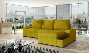 Dešininė kampinė sofa Negro, geltona kaina ir informacija | Minkšti kampai | pigu.lt