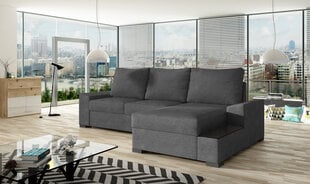 Dešininė kampinė sofa Negro, pilka kaina ir informacija | Minkšti kampai | pigu.lt