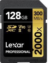Lexar SDHC/SDXC 128GB kaina ir informacija | Atminties kortelės fotoaparatams, kameroms | pigu.lt