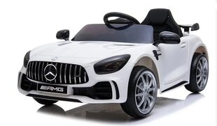 Vienvietis elektromobilis Mercedes GTR AMG 12V, baltas kaina ir informacija | Elektromobiliai vaikams | pigu.lt