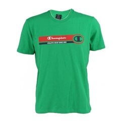 Crewneck t-shirt champion legacy for men's green 218561gs004 218561GS004 цена и информация | Мужские футболки | pigu.lt