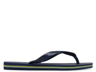 Brasil navy blue havaianas vīriešiem navy 40000320555 40000320555 kaina ir informacija | Vyriškos šlepetės, basutės | pigu.lt