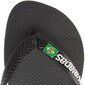 Baseino šlepetės moterims Havaianas 41108501069, juodos цена и информация | Šlepetės moterims | pigu.lt