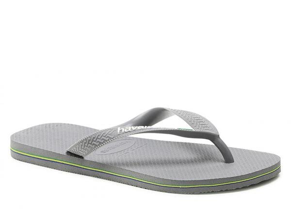 Baseino šlepetės moterims Havaianas 41108505002, pilkos kaina ir informacija | Šlepetės moterims | pigu.lt