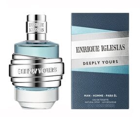 Tualetinis vanduo Enrique Iglesias Deeply Yours Man EDT vyrams, 90 ml kaina ir informacija | Kvepalai vyrams | pigu.lt