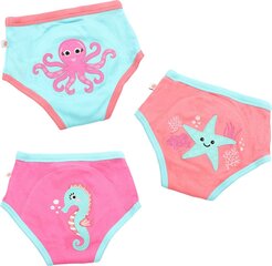 Atprastukės Zoocchini Ocean Gals, 3-4 m, 3 vnt kaina ir informacija | Sauskelnės | pigu.lt