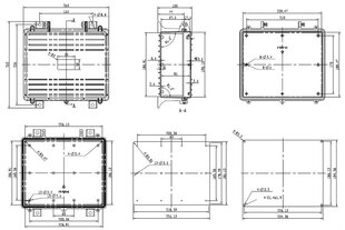 Instaliacinė dėžutė 250x253x100mm kaina ir informacija | Priedai telefonams | pigu.lt