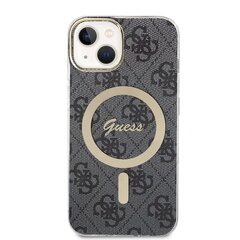 Чехол Guess 4G IML MagSafe Compatible Case для iPhone 14, черный цена и информация | Чехлы для телефонов | pigu.lt