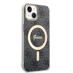 Чехол Guess 4G IML MagSafe Compatible Case для iPhone 14 Pro Max, черный цена и информация | Чехлы для телефонов | pigu.lt